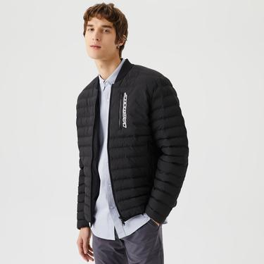  Erkek Hakim Yaka Kapitone Siyah Mont