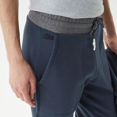  Erkek Regular Fit Renk Bloklu Lacivert Eşofman Altı