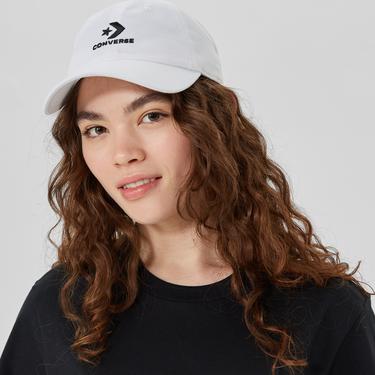  Converse Logo Lock-Up Unisex Beyaz Şapka