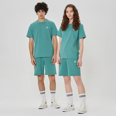  Converse Go-To Embroidered Star Chevron Fleece Unisex Yeşil Şort