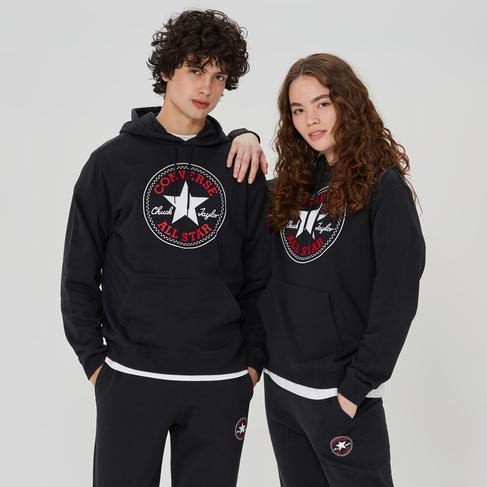  Converse Go-To All Star Patch Standard-Fit Pullover Unisex Lacivert Hoodie