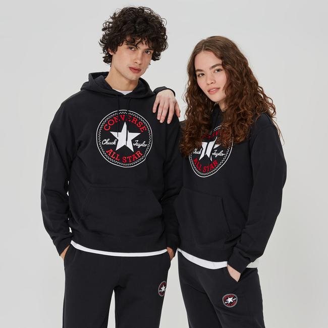  Converse Go-To All Star Patch Standard-Fit Pullover Unisex Lacivert Hoodie