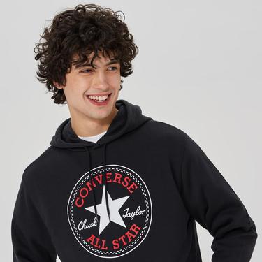  Converse Go-To All Star Patch Standard-Fit Pullover Unisex Lacivert Hoodie