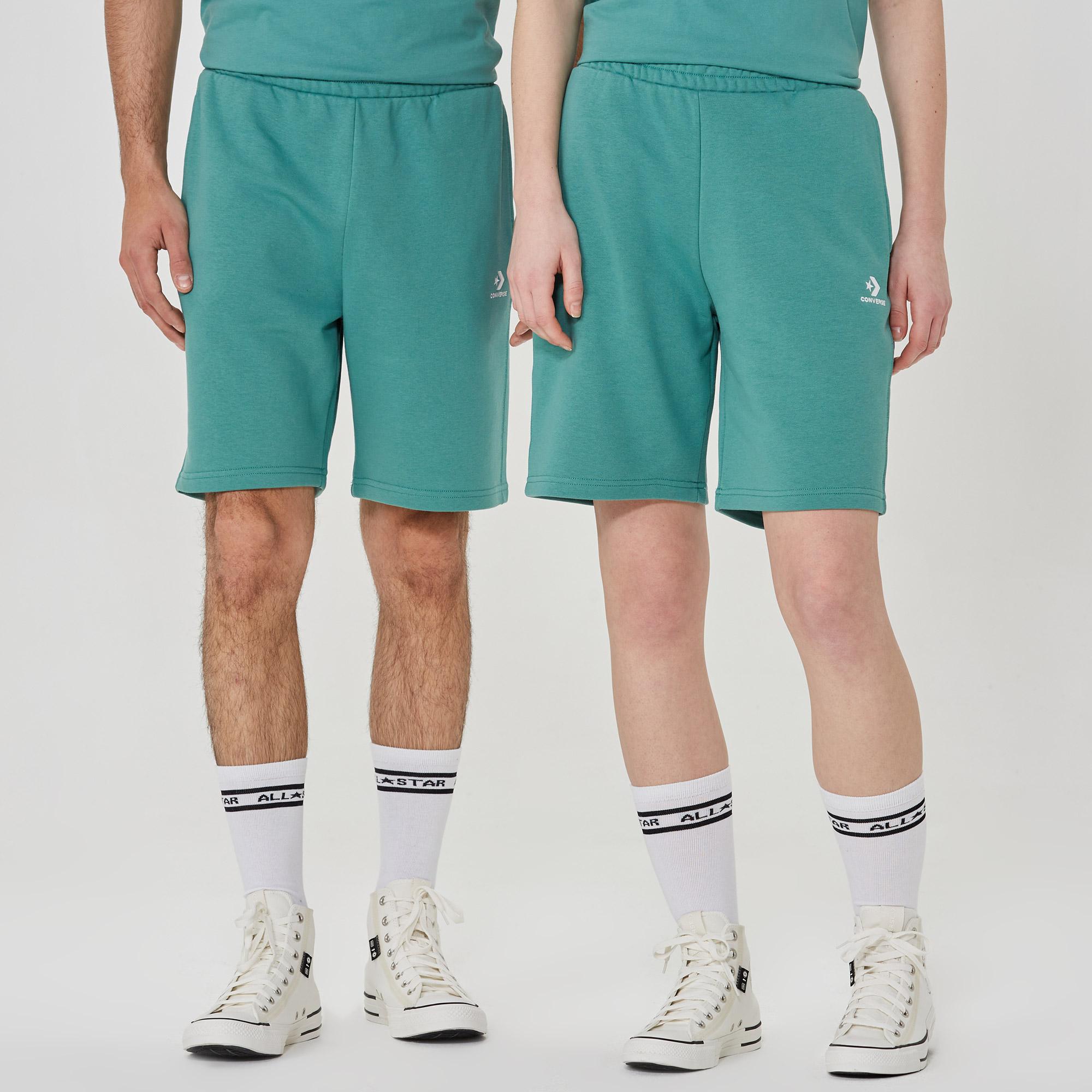 Converse Go-To Embroidered Star Chevron Fleece Unisex Yeşil Şort