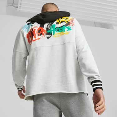  Puma Boroughs Erkek Gri Kapüşonlu Hoodie