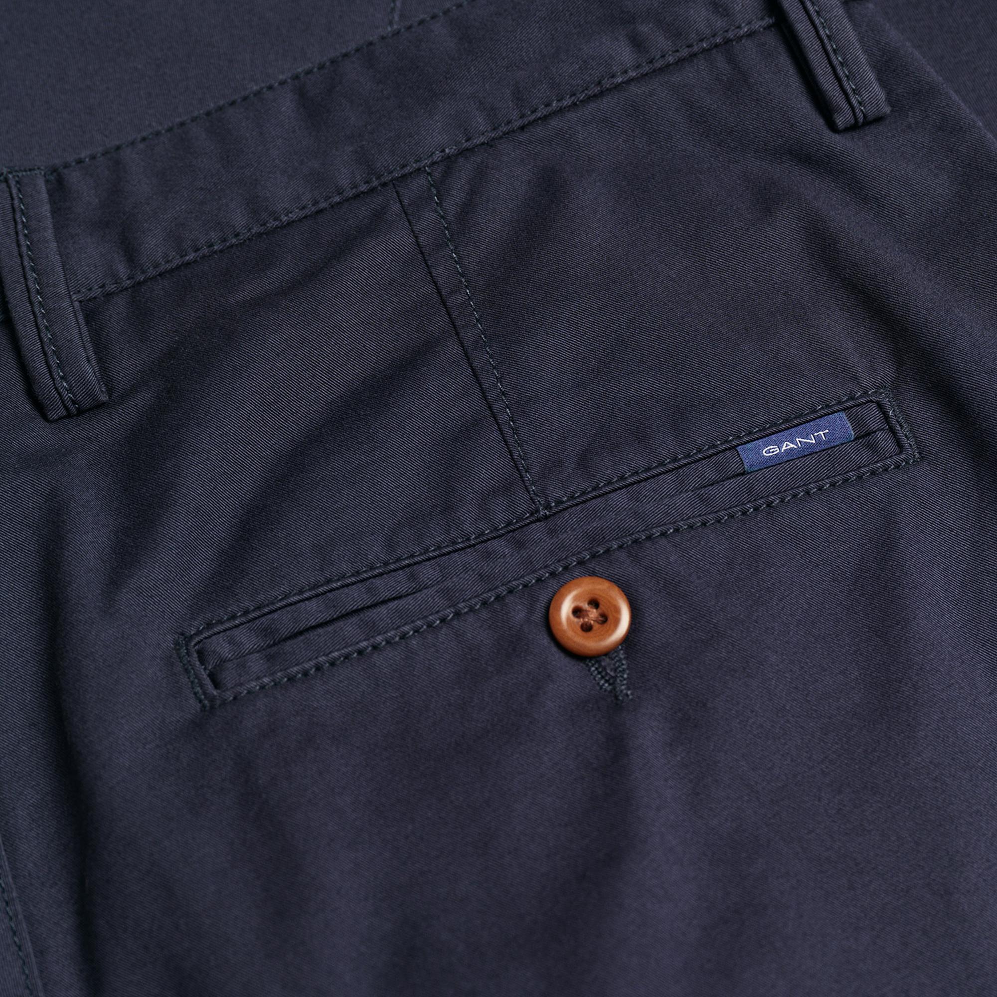 GANT Erkek Lacivert Slim Fit Hallden Pantolon