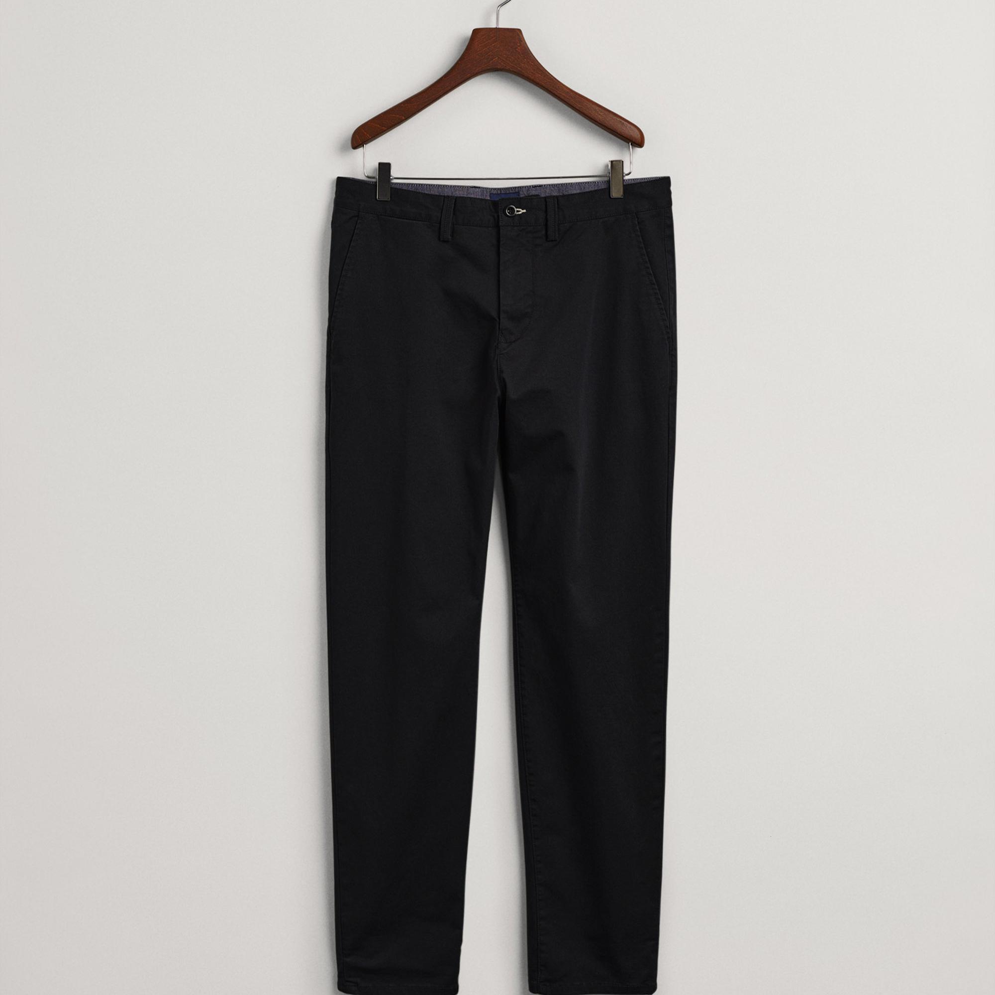 GANT Erkek Siyah Regular Fit Allister Pantolon