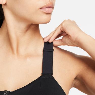  Nike Dri-Fit Alpha Zip-Front Kadın Siyah Bra