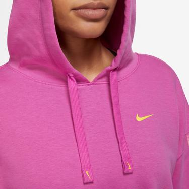  Nike Dri-Fit Gt Fit Hoodie Pro Allover Print Kadın Pembe Sweatshirt