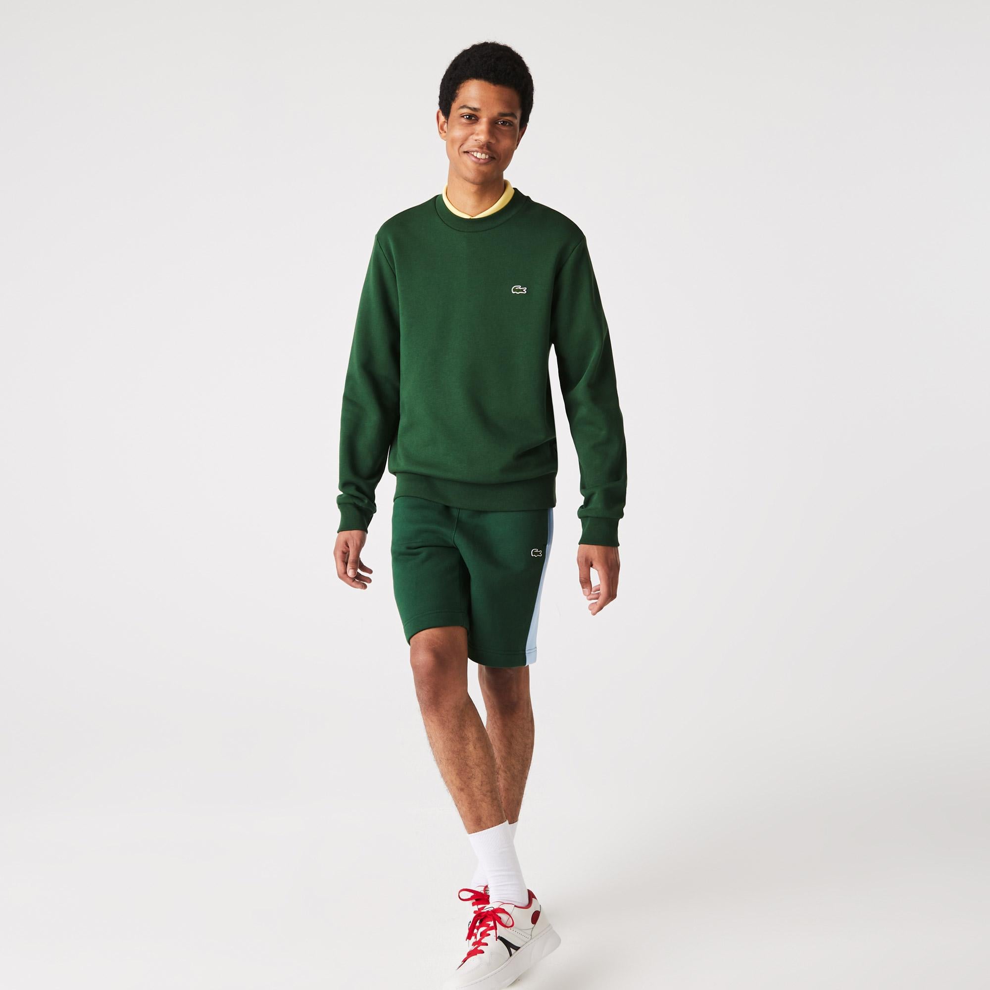 Lacoste Erkek Classic Fit Bisiklet Yaka Yeşil Sweatshirt