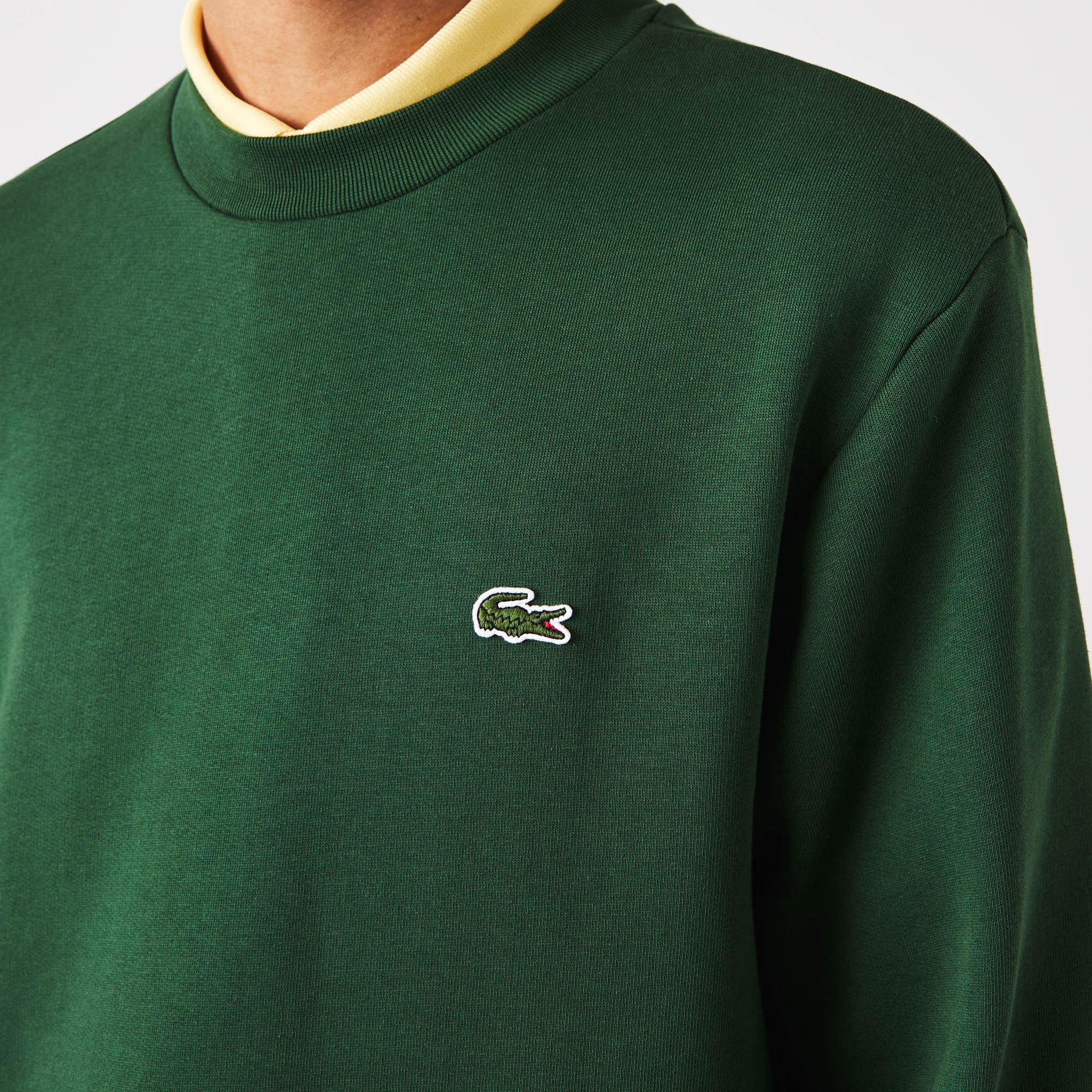 Lacoste Erkek Classic Fit Bisiklet Yaka Yeşil Sweatshirt