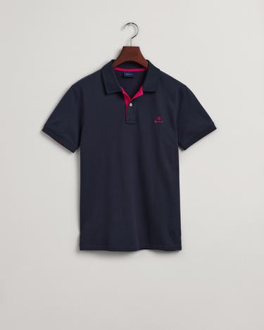  GANT Erkek Lacivert Slim Fit Polo