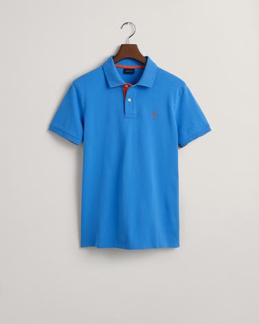  GANT Erkek Mavi Slim Fit Polo