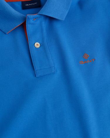  GANT Erkek Mavi Slim Fit Polo