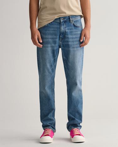  GANT Arley Erkek Mavi Regular Fit Jean Pantolon