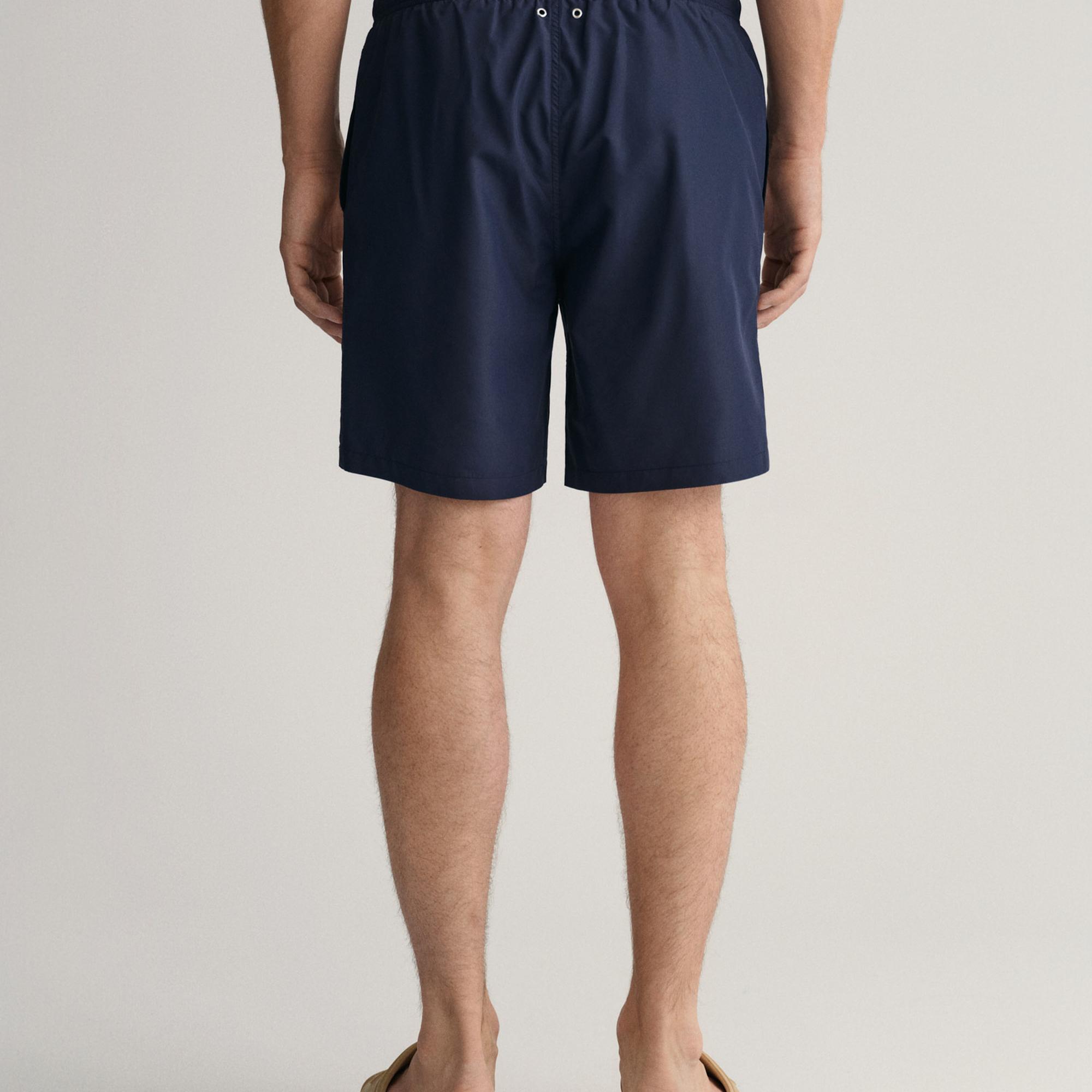 GANT Erkek Lacivert Logolu Mayo Şort