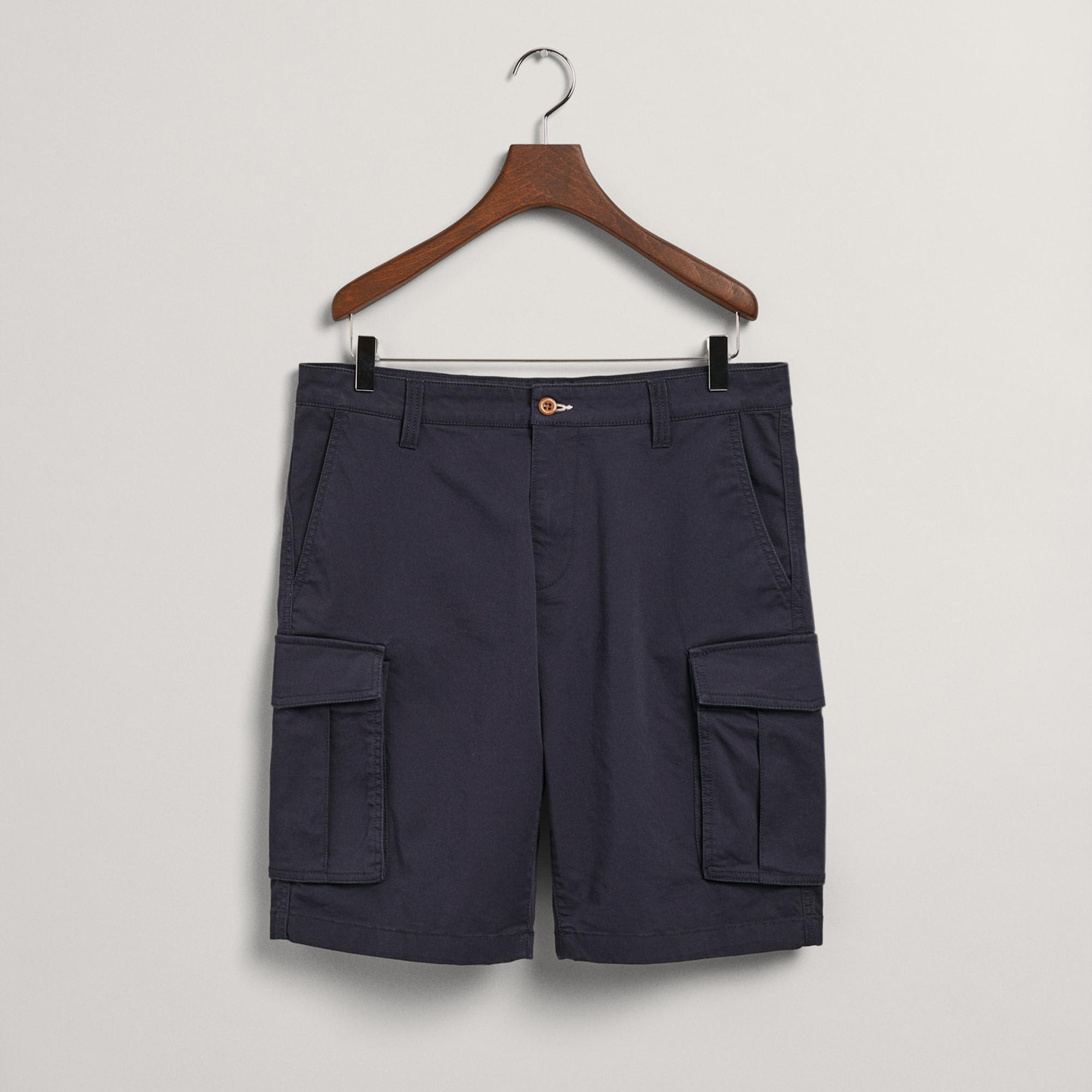 GANT Erkek Lacivert Relaxed Fit Kargo Şort