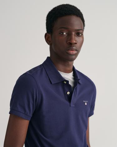  GANT Erkek Lacivert Slim Fit Polo
