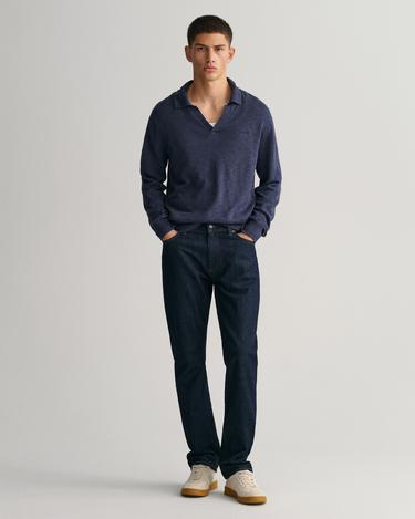  GANT Erkek Lacivert Regular Fit Jean Pantolon