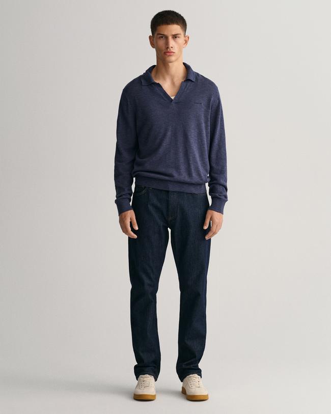  GANT Erkek Lacivert Regular Fit Jean Pantolon