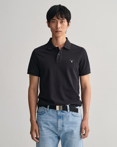  GANT Erkek Siyah Regular Fit Polo