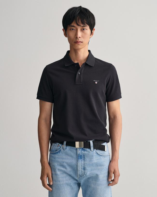  GANT Erkek Siyah Regular Fit Polo