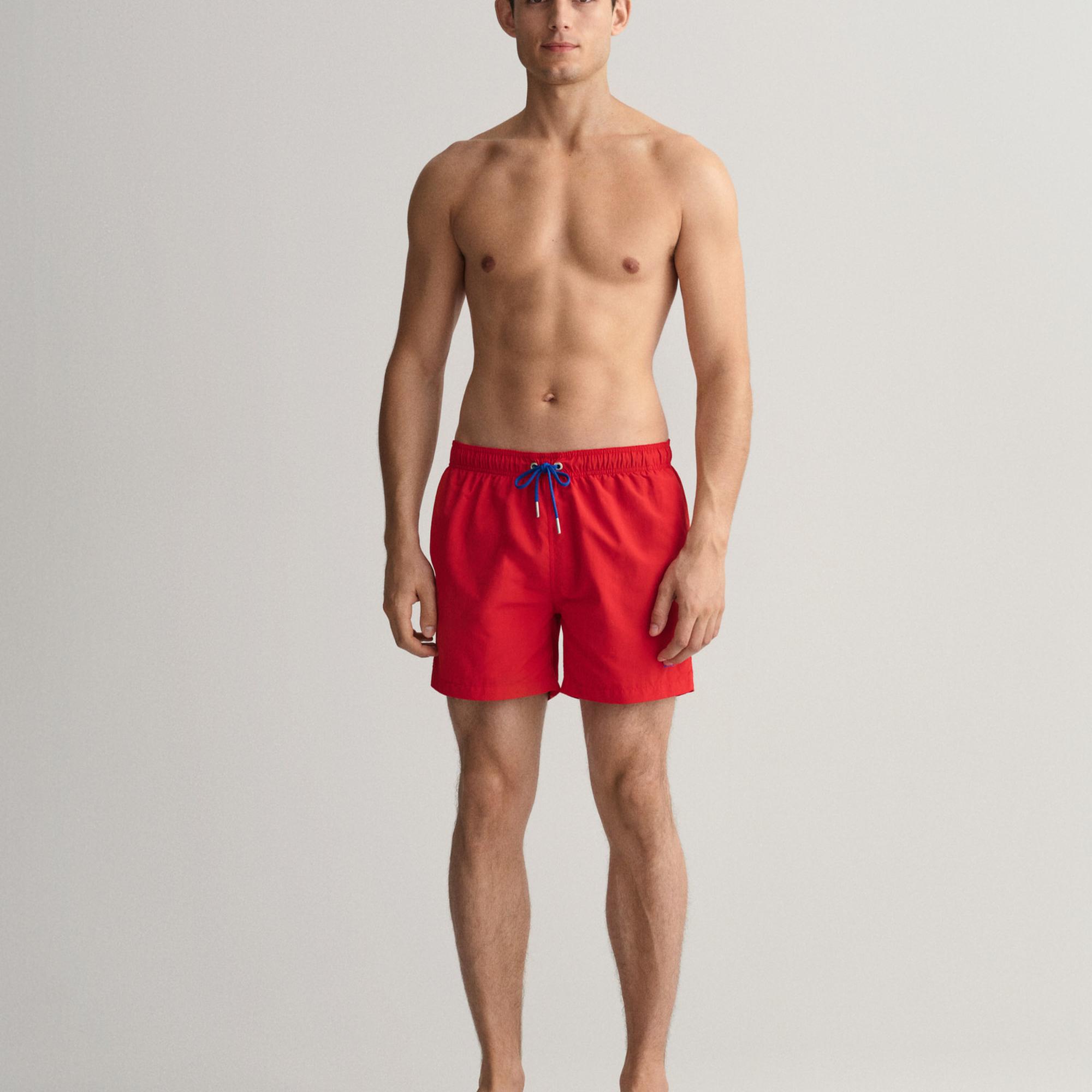 GANT Erkek Kırmızı Mayo Şort