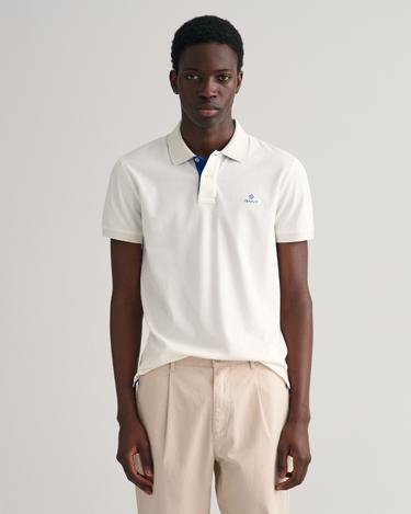  GANT Erkek Krem Slim Fit Polo