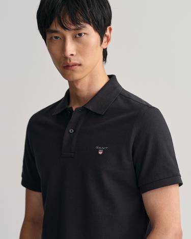  GANT Erkek Siyah Regular Fit Polo