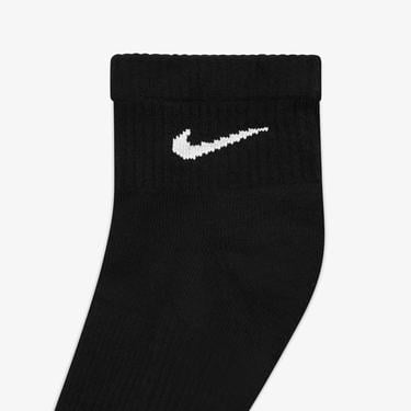  Nike Everyday Plus Cushioned 3' lü Unisex Siyah Çorap