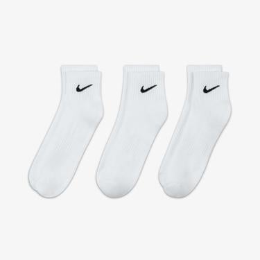  Nike Everyday Cush Ankle 3' lü Unisex Beyaz Çorap