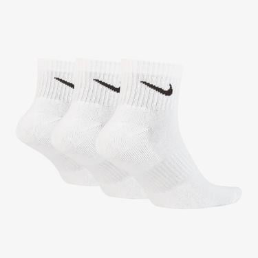  Nike Everyday Cush Ankle 3' lü Unisex Beyaz Çorap