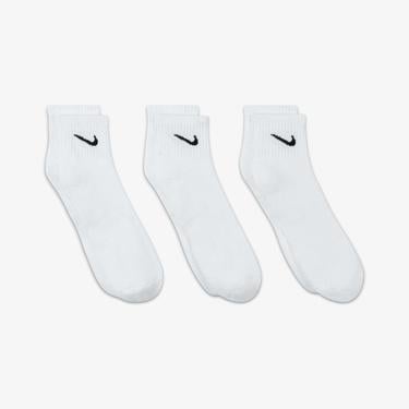  Nike Everyday Cush Ankle 3' lü Unisex Beyaz Çorap