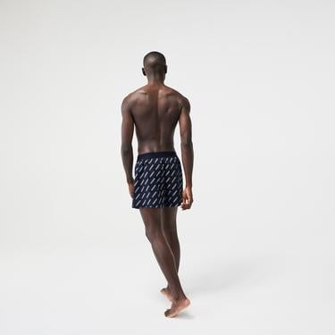  Lacoste Erkek Desenli 3'lü Renkli Boxer