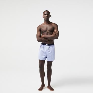  Lacoste Erkek Desenli 3'lü Renkli Boxer