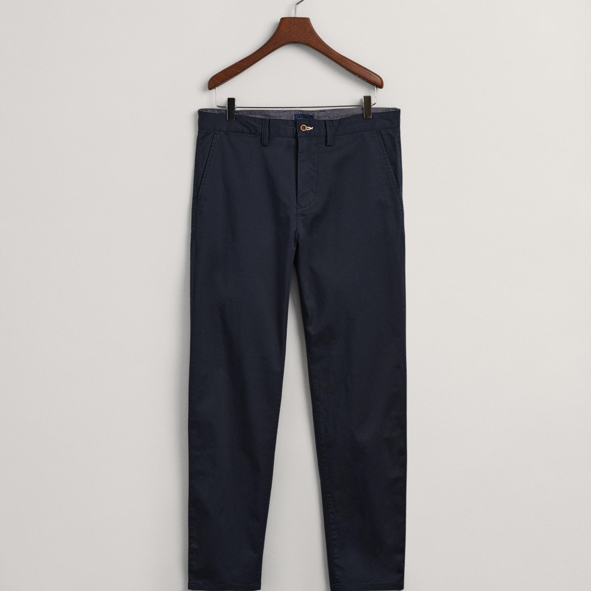 GANT Erkek Lacivert Regular Fit Allister Pantolon