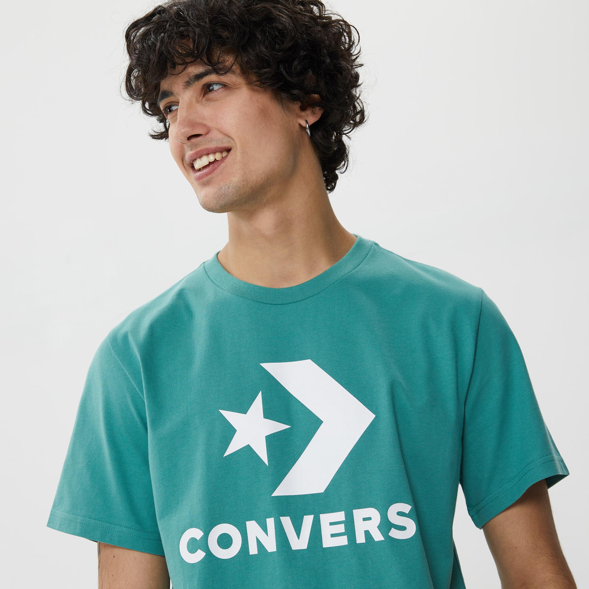Converse Standard Fit Center Front Large Logo Star Chev Unisex Yeşil T-Shirt