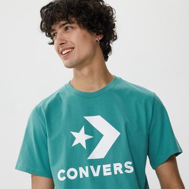  Converse Standard Fit Center Front Large Logo Star Chev Unisex Yeşil T-Shirt
