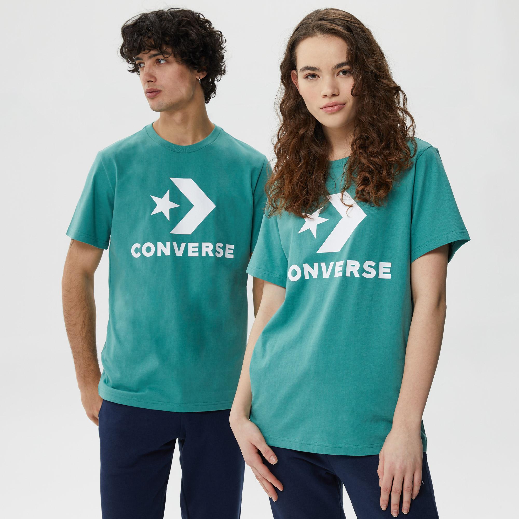 Converse Standard Fit Center Front Large Logo Star Chev Unisex Yeşil T-Shirt