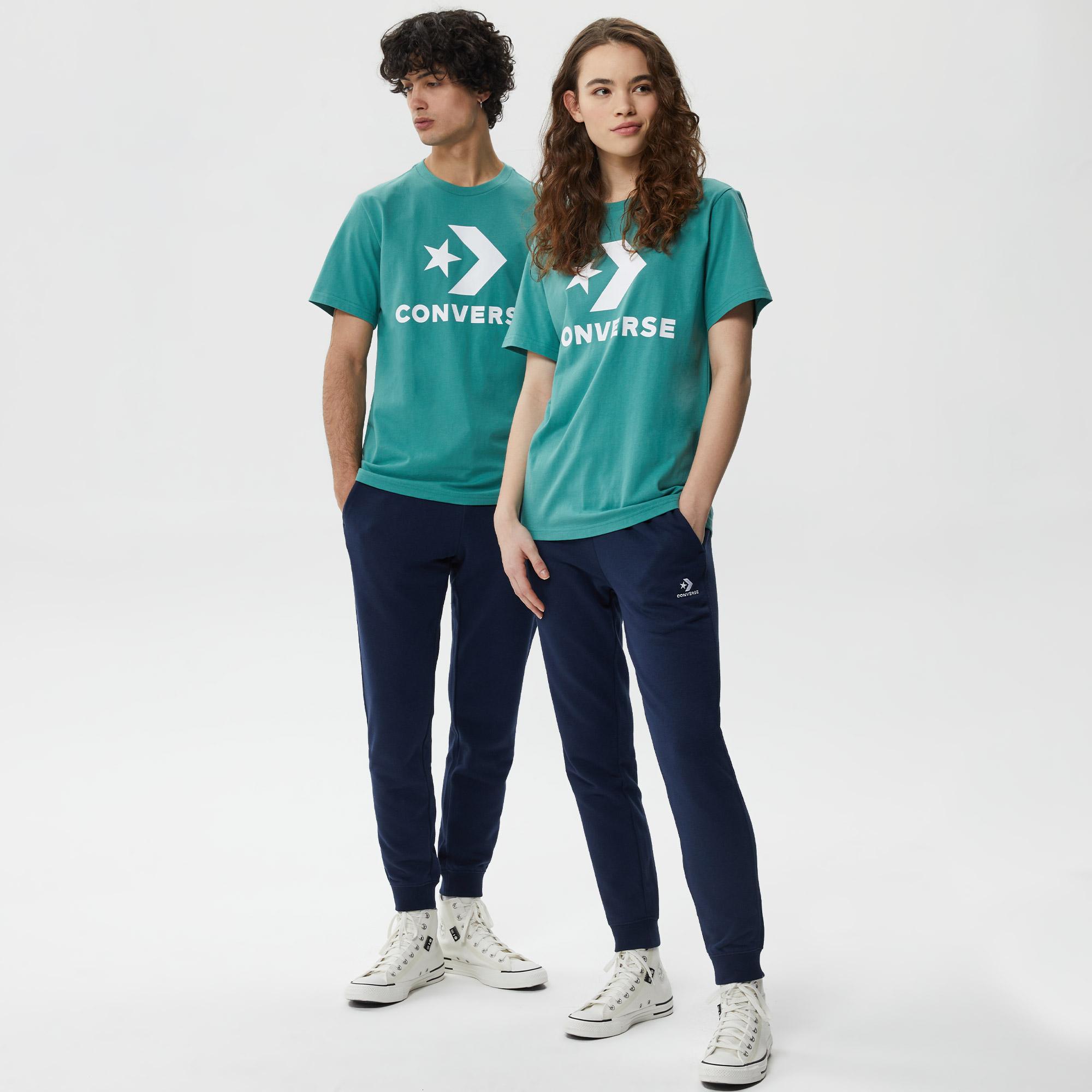 Converse Standard Fit Center Front Large Logo Star Chev Unisex Yeşil T-Shirt