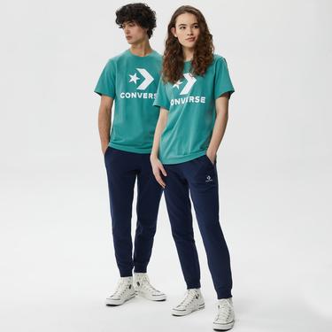  Converse Standard Fit Center Front Large Logo Star Chev Unisex Yeşil T-Shirt