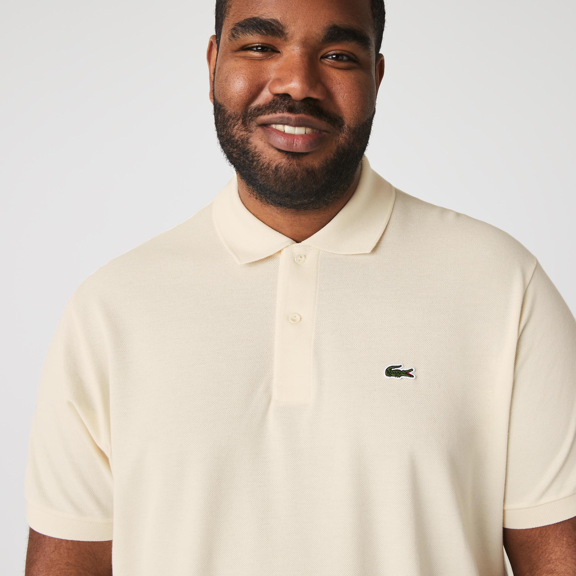 L.12.12 Erkek Classic Fit Bej Polo