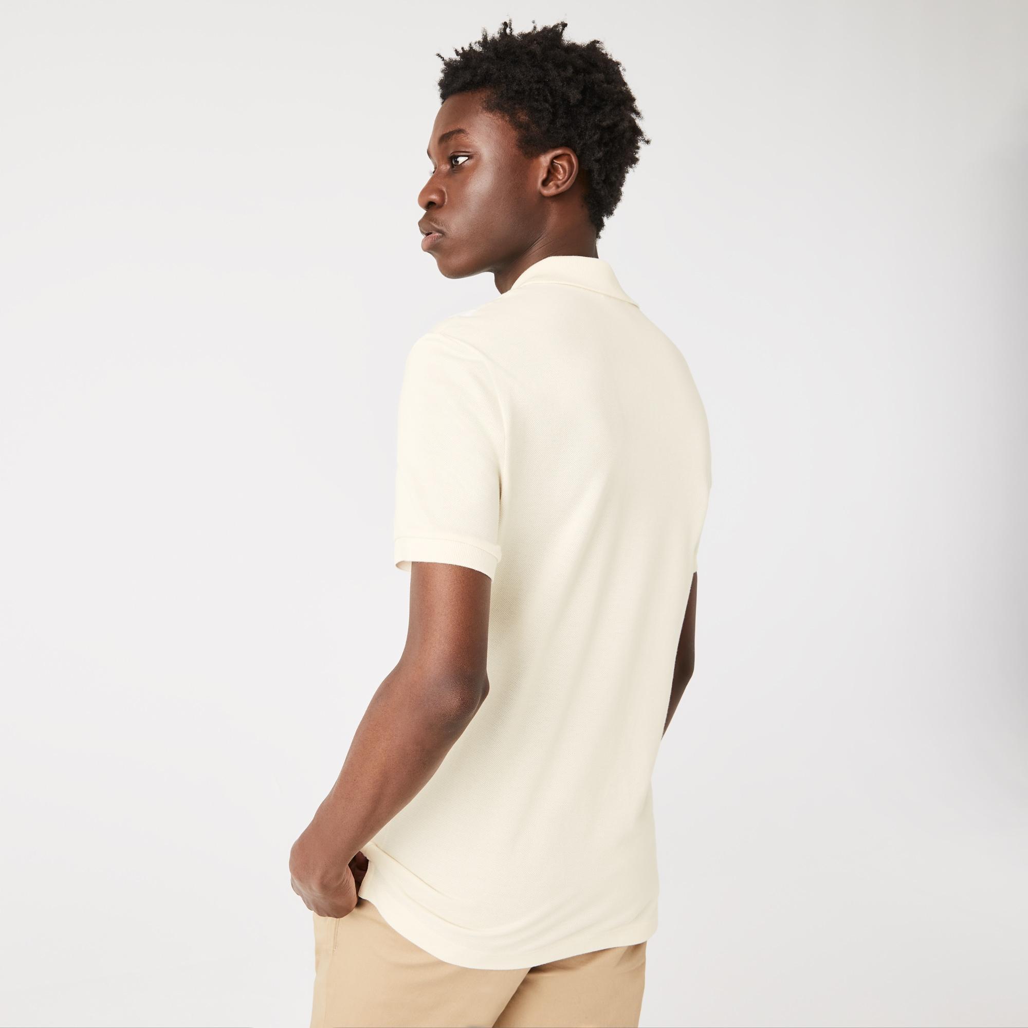 L.12.12 Erkek Slim Fit Bej Polo