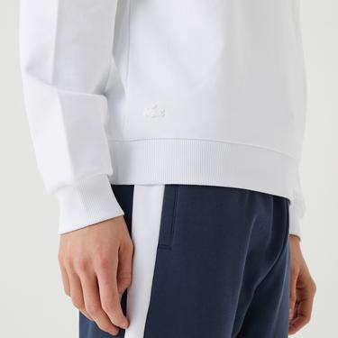  Erkek Relaxed Fit Bisiklet Yaka Baskılı Lacivert Sweatshirt