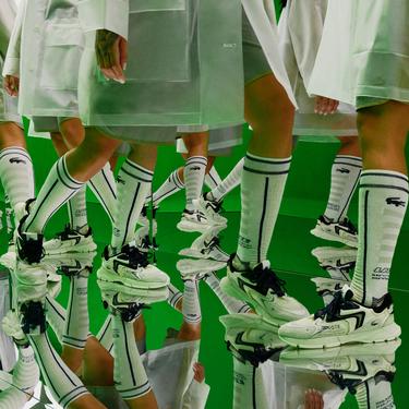  Lacoste L003 Neo Kadın Bej Sneaker