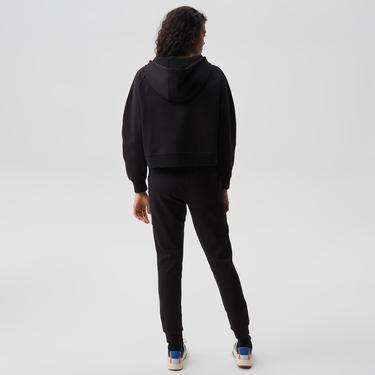  Kadın Slim Fit Siyah Eşofman Altı