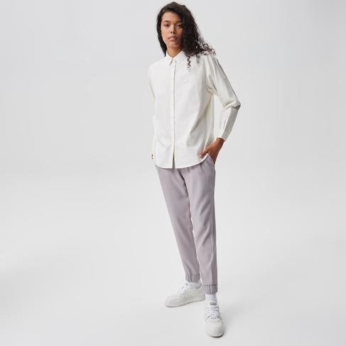  Kadın Tapered Fit Gri Pantolon