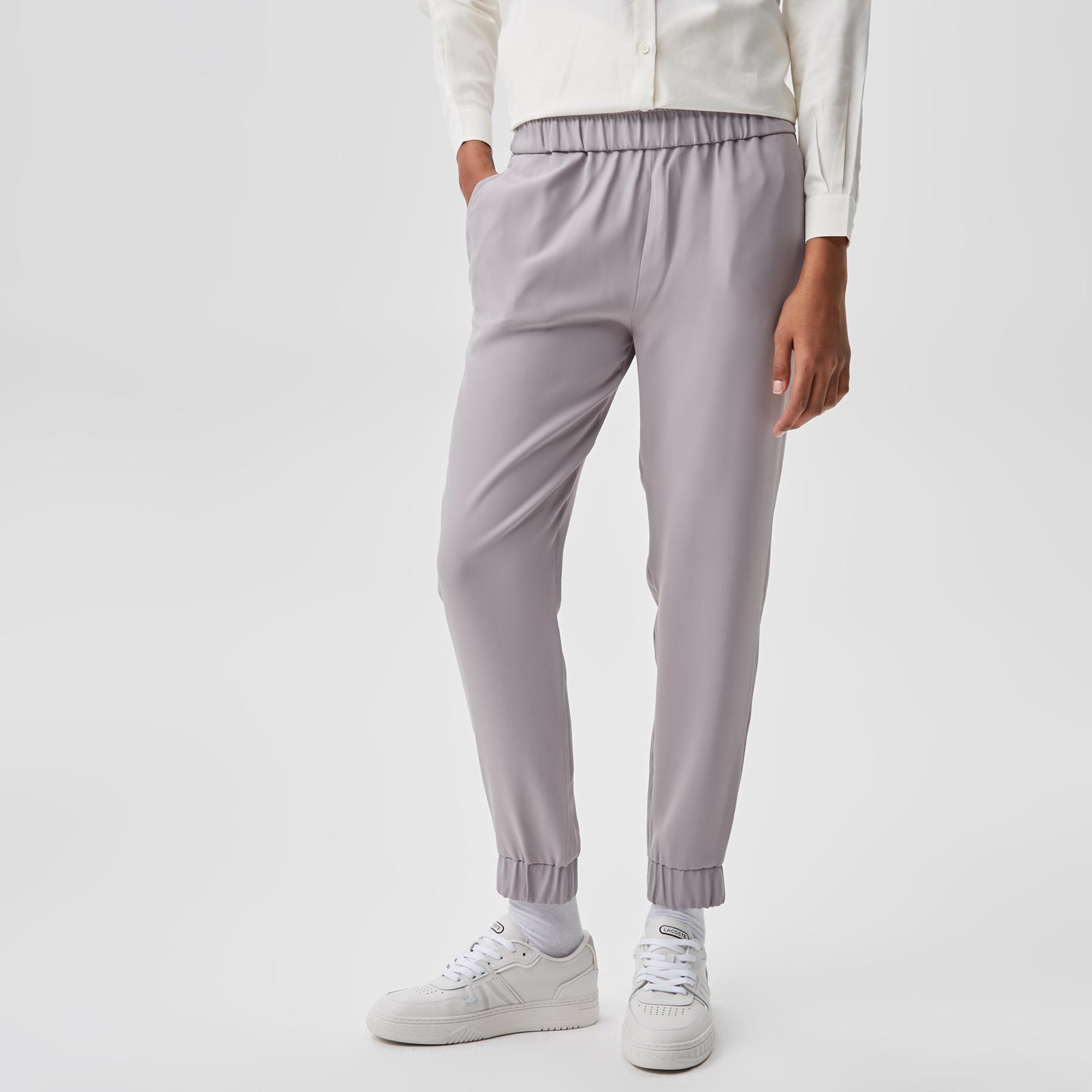 Kadın Tapered Fit Gri Pantolon