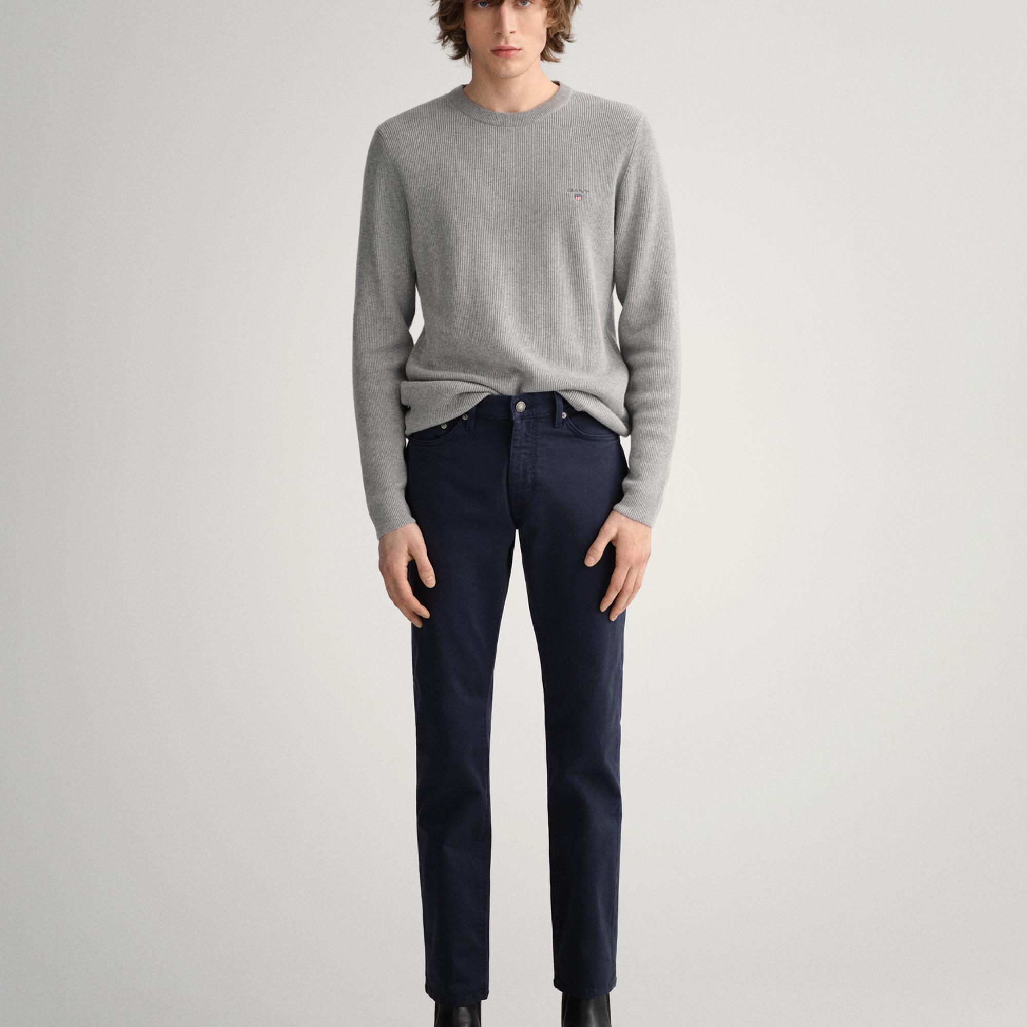 GANT Erkek Lacivert Slim Fit Hayes Pantolon