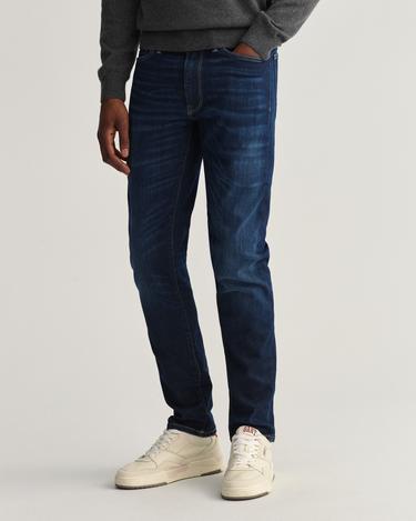  GANT Erkek Lacivert Extra Slim Fit Jean Pantolon